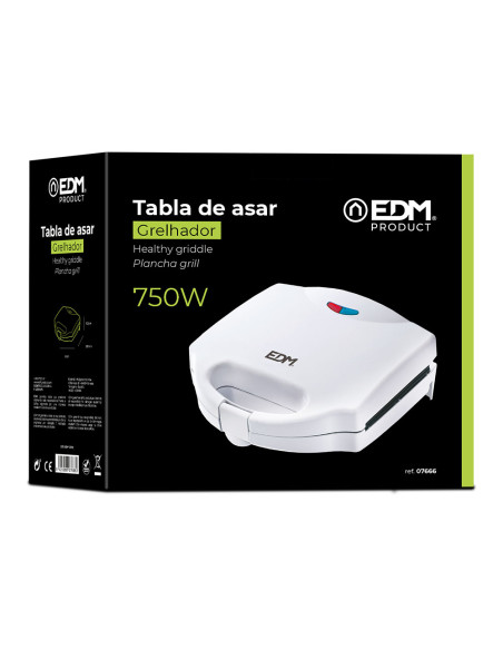 Sandwichera doble 750W. EDM