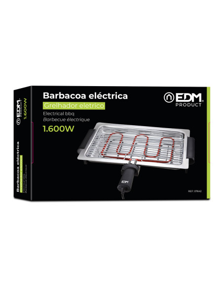 Barbacoa tostadora eléctrica 1600W EDM