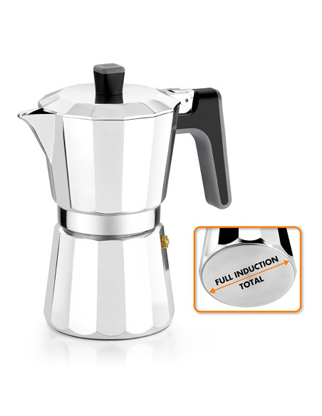 Cafetera italiana 6 tazas modelo Perfecta BRA