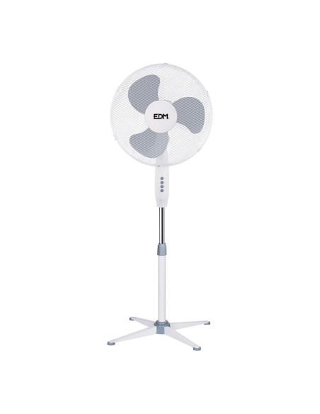 Ventilador de pie blanco 45W altura regulable EDM