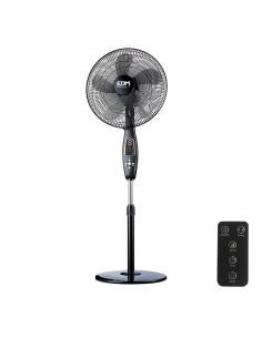 Ventilador de pie negro 45W...