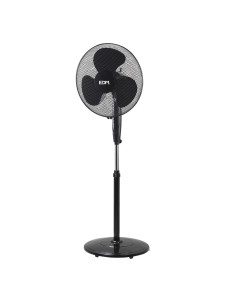 Ventilador de pie negro 45W...