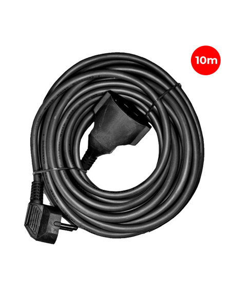 Prolongador 15mtrs con una toma 3x1.5mm negro EDM