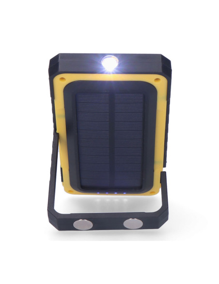 Linterna led  powerbank recargable solar EDM