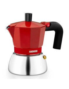 Cafetera italiana roja 6...