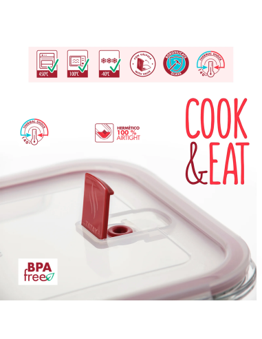 Taper cristal 370ml Cook & Eat Tatay