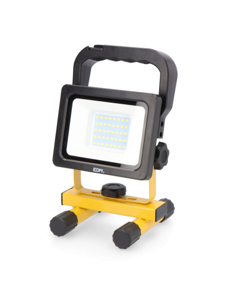 Foco led recargable 20W 2000lm luz fría EDM