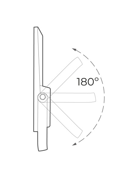 Foco proyector led 300W con panel solar EDM