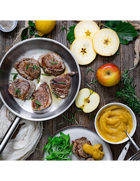 Sartén Ø20cms acero inox. sin antiadherente profesional Bra