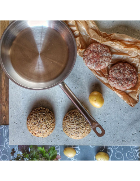 Sartén Ø20cms acero inox. sin antiadherente profesional Bra