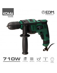 Taladro percutor 710w 29x20cm koma tools