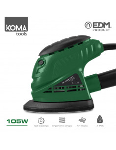 Lijadora tipo mouse 105w 14,1x14,5cm koma tools