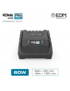Cargador bateria 60w koma tools pro series battery