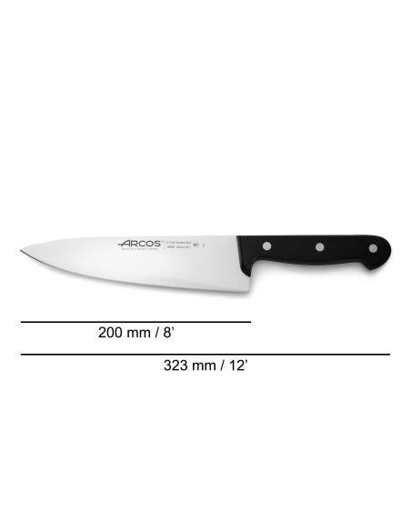 Cuchillo cocinero 200mm Serie Universal Arcos