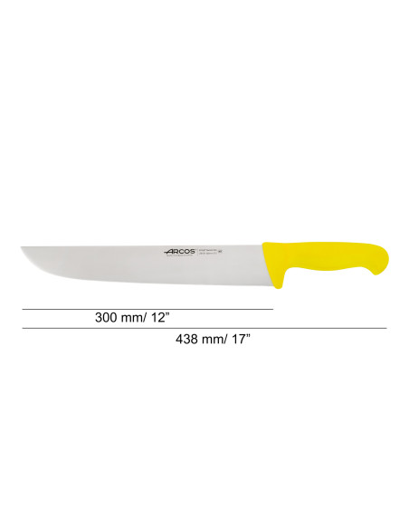 Cuchillo carnicero Amarillo 300mm Serie 2900 Arcos