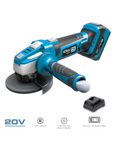 Amoladora a batería 20V 4.0...