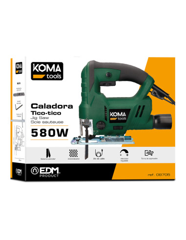 Caladora eléctrica a cable 580w koma...