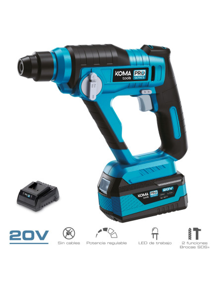 Taladro martillo perforador 20V SDS-Plus Pro Series Koma