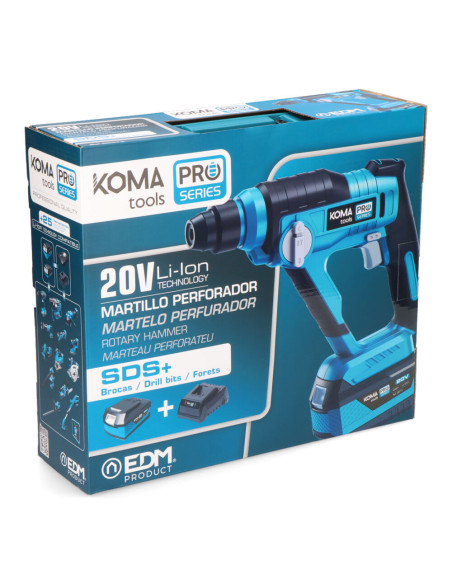 Taladro martillo perforador 20V SDS-Plus Pro Series Koma